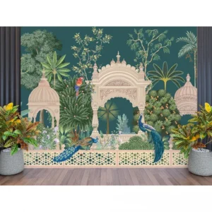 Traditional Mughal Garden Dome Indian Wallpaper Ethinic Wallpaper Wallpaper for Walls Bedroom
