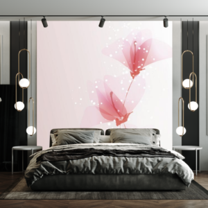 3D pink flowers wallpaper